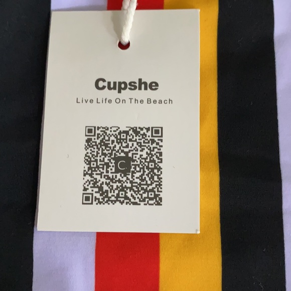 Cupshe Striped One Piece V-Neck Swimsuit size S - Picture 14 of 14